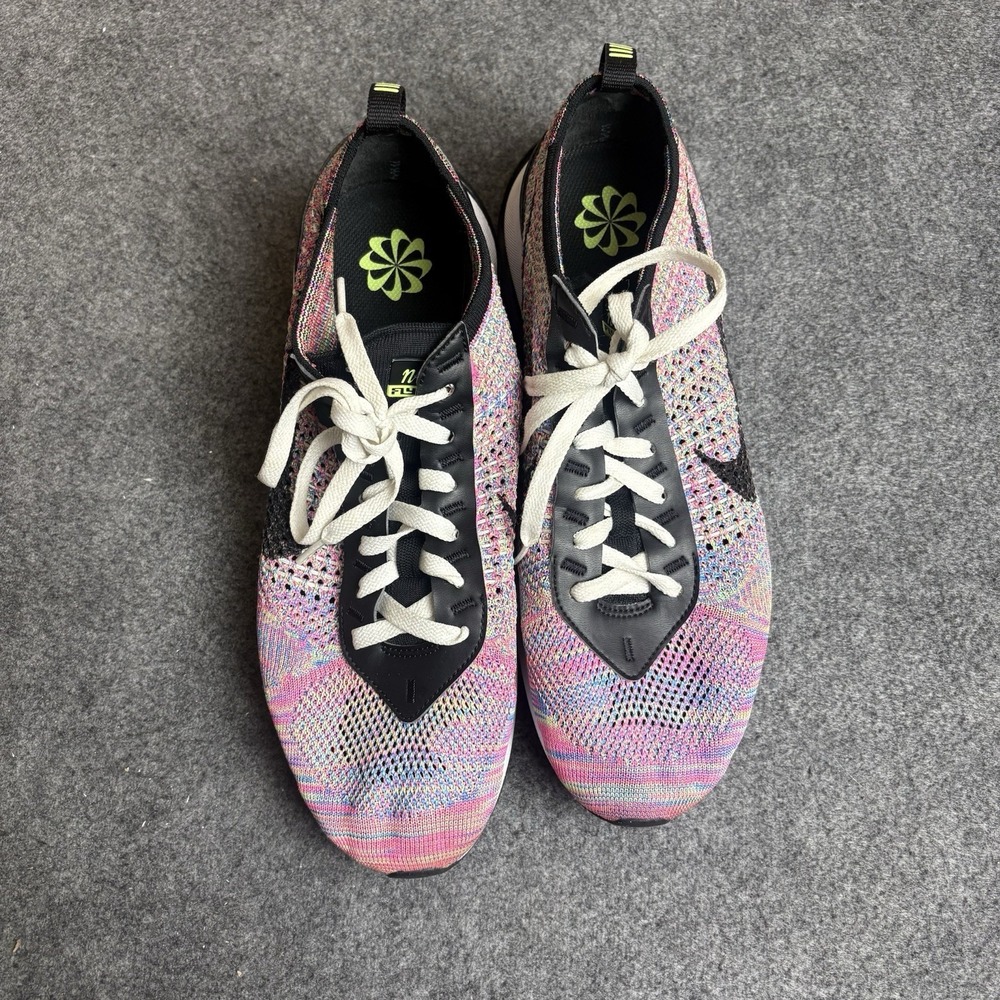 Nike Air Max Flyknit Racer Ghost Green‎ Pink Blast Men's Size 11 DJ6106-300